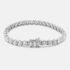 13.6 cts Round Brilliant Cut 18k White Gold Cut Lab Grown Diamonds Tennis Bracelet - Image 2