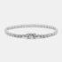 7.8 cts Round Brilliant Cut 18k White Gold Lab Grown Diamond Tennis Bracelet - Image 2