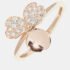 Tiffany & Co. 18K Rose Gold and Diamond Paper Flower Ring EU 52
