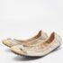 Tod's Beige/Yellow Patent Leather and Suede Cap Toe Scrunch Ballet Flats Size 38.5 - Image 2