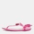 Tod's Pink Rubber Studded Tassel Thong Flat Sandals Size 38