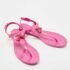 Tod's Pink Rubber Studded Tassel Thong Flat Sandals Size 38 - Image 4