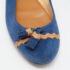 Tod's Blue/Tan Leather Tassel Ballet Flats Size 36.5 - Image 8