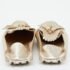 Tod's Gold Leather Fringe Flat Mules Size 35 - Image 5