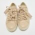 Tod's Pink Leather Low Top Sneakers Size 35 - Image 3