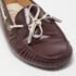 Tod's Burgundy Leather Bow Slip On Loafers Size 36.5 - Image 7