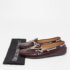 Tod's Burgundy Leather Bow Slip On Loafers Size 36.5 - Image 9