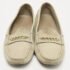 Tod's Grey Suede and Patent Leather Slip On Loafers Size 38 - Image 3