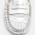 Tod's Silver Croc Embossed Leather Loafers Size 35.5 - Image 7