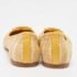 Tory Burch Beige/Yellow Raffia and Leather Reva Ballet Flats Size 35.5 - Image 5