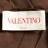 Valentino Brown Cotton Blend Micro Faille Plisse Dress S - Image 4