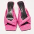 Versace Pink Pleated Leather Plisse Slide Sandals Size 38 - Image 3