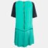 Victoria Victoria Beckham Green/Navy Blue Silk Pleated Mini Dress M - Image 2