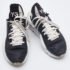 Y-3 Black/White Leather and Fabric Kaiwa Sneakers Size 40 - Image 4