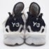 Y-3 Black/White Leather and Fabric Kaiwa Sneakers Size 40 - Image 5