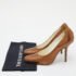 Yves Saint Laurent Metallic Brown Leather Pumps Size 40 - Image 9