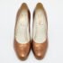 Yves Saint Laurent Metallic Brown Leather Pumps Size 40 - Image 3