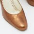 Yves Saint Laurent Metallic Brown Leather Pumps Size 40 - Image 7
