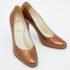 Yves Saint Laurent Metallic Brown Leather Pumps Size 40 - Image 4